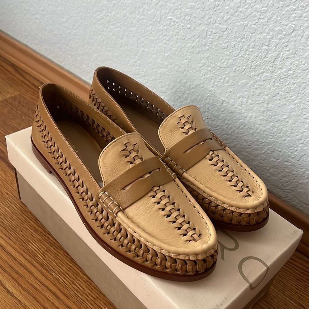 Anthropologie Pilcro Woven Leather Loafer Size 8 NWB